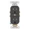 Leviton コンセント ブラック (TBR20-00E)