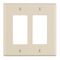Leviton Decora ウォールプレート 2ギャング ライトアーモンド (80609-00T)