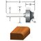 VERMONT AMERICAN　オボロルータービット 1/4インチ (23128) / ROUTER BIT 1/4" OVOLO