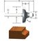 VERMONT AMERICAN   オジールータービット 3/16インチ (23145) / ROUTER BIT 3/16R OGEE