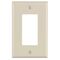 Leviton Decora＆GFCI ウォールプレート ライトアーモンド 1ギャング (80601-00T)