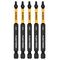 DeWalt FlexTorq スクエア ドライバービット 5個入 (DWAF3SQ2IR5)
