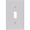 Leviton トグルウォールプレート 1ギャング グレー 25枚セット (87001-000)