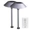Feit OneSync ソーラーパワー式LED通路ライト ブラッシュニッケル 2個入 (PATHWAY LT LED NCKL 2PK )
