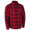 Milwaukee Gridiron 襟付フランネルシャツ レッド XLサイズ (M551R-XL)