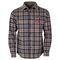 Milwaukee Gridiron 襟付フランネルシャツ グレー XLサイズ (M551G-XL)