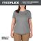 Milwaukee Freeflex 女性用半袖Tシャツ グレー XLサイズ (F452G-XL)