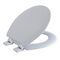 OakBrook Collection Laurel 木製丸型便座 シルバー (MD013-FG-SILVER)