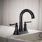 Kohler Facile センターセットバスルームシンク蛇口 マットブラック (R38805-4D-BL)
