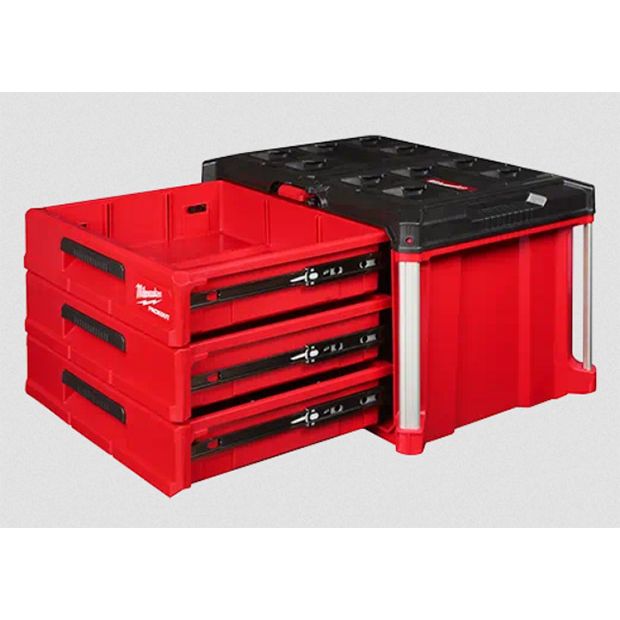 Milwaukee PACKOUT 3段引き出し式ツールボックス (48-22-8443) / PACKOUT 3-DRAWER TOOLBOX Milwaukee PACKOUT 3段引き出し式ツールボックス (48-22-8443) / PACKOUT 3-DRAWER TOOLBOX