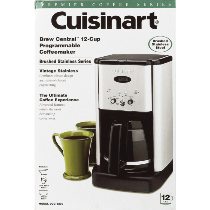 cuisinart brew central 12 cup programmable coffee maker