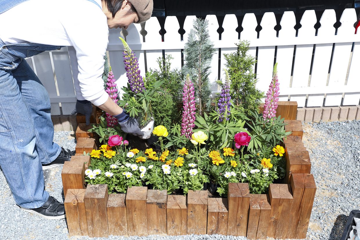ウッド花壇、山田芳照　：ウッド花壇デザイン、DIY技術監修、DIY講師