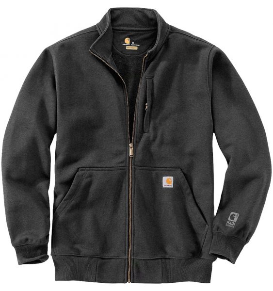 Carhartt Rain Defender ルーズフィット厚地フルジップ式モックネックスエットシャツ