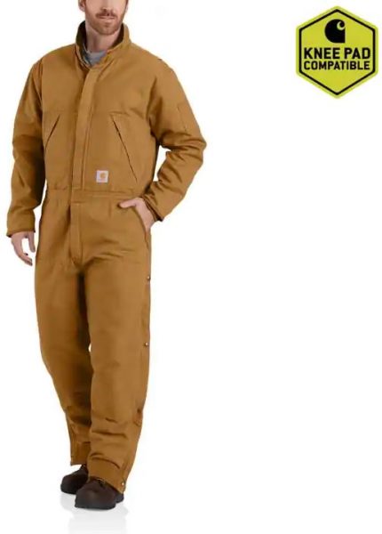 Carhartt ウォッシュドダック断熱性カバーオール/カーハートブラウン