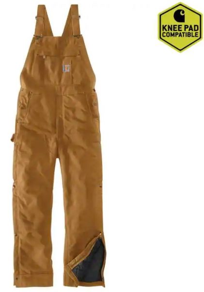 Carhartt ルーズフィットファームダック断熱性ビブオーバーオール/カーハートブラウン Style #104393