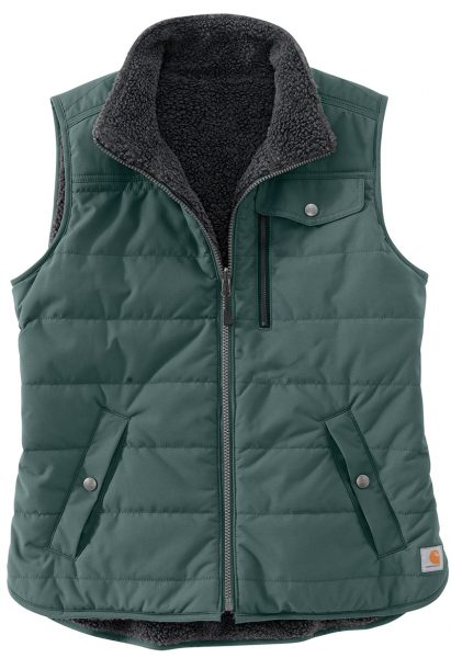 Carhartt ユーティリティーシェルパ裏地付ベスト/レディース/フォググリーン