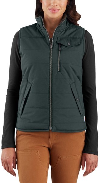 Carhartt ユーティリティーシェルパ裏地付ベスト/レディース/フォググリーン