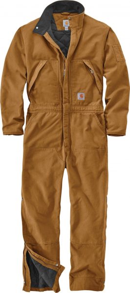 Carhartt ウォッシュドダック断熱性カバーオール/カーハートブラウン