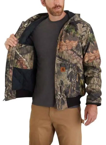 Carhartt ハントダック断熱性カモ柄アクティブジャケット/モッシーオークブレークアップカウントリー