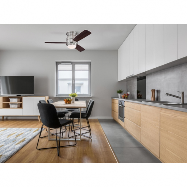 Westinghouse Halley シーリングファン 44インチ ブラッシュドニッケル