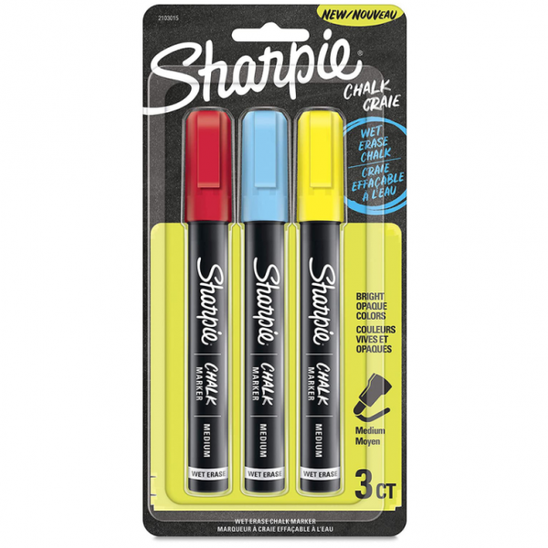 Sharpie アソーテッドチョークマーカー3色セット