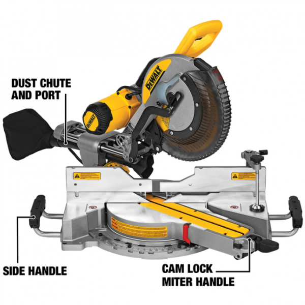 DeWalt 両面スライド式コンパウンドマイターソー (DWS779)