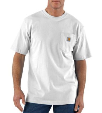 Carhartt ワークウエア 半袖ポケットTシャツ/ホワイト Style #K87