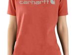 Carhartt WK195ワークウエア ロゴ付き半袖Tシャツ/レディース
