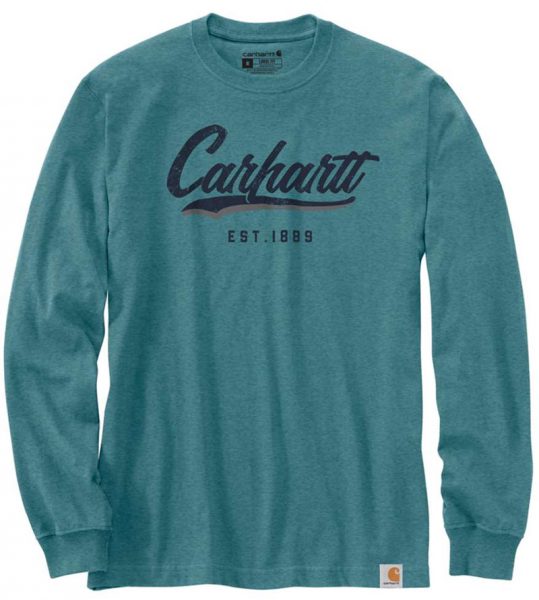 Carhartt ルーズフィットハンドペイントグラフィック付厚地長袖Tシャツ/ Style # 104890