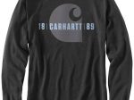 Carhartt ルーズフィットトレードマークグラフィック付厚地長袖ポケットTシャツ/ Style # 105055