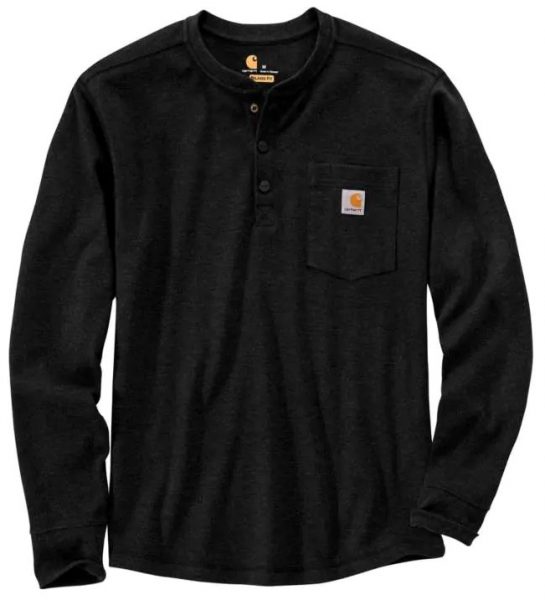 Carhartt リラックスフィット厚地ロングスリーブヘンリーポケットサーマルTシャツ Style #104429