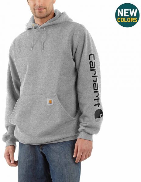 Carhartt ルーズフィット中厚ロゴグラフィック付スリーブスエットパーカー/ Style #K288