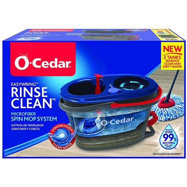 O-Cedar Rinse N Clean バケツ付スピンモップ (168534)