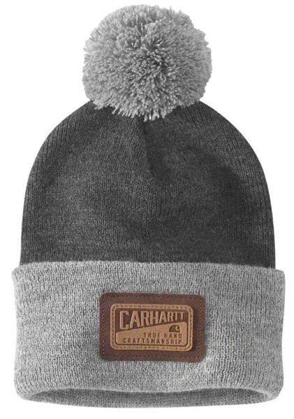 Carhartt ニット製ポンポン付カフドクラフツマンシップビーニー/コールヘザー/フリーサイズ Style # 10487