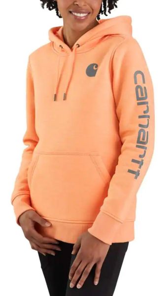 Carhartt クラークスバーグ袖グラフィック付プルオーバースエットパーカー レディース/ Style # 102791