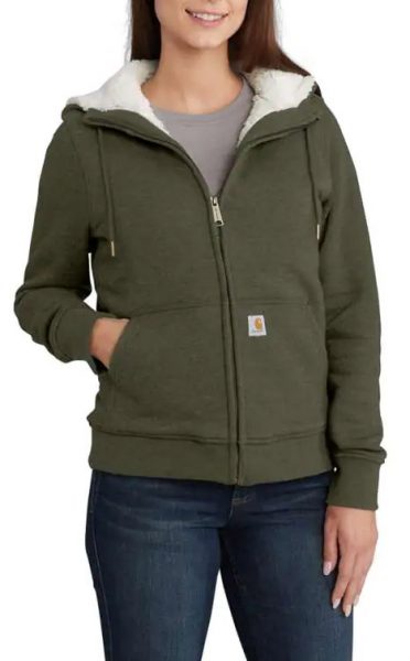 Carhartt クラークスバーグシェルパ裏地付フーディ/レディース/ Style # 102787
