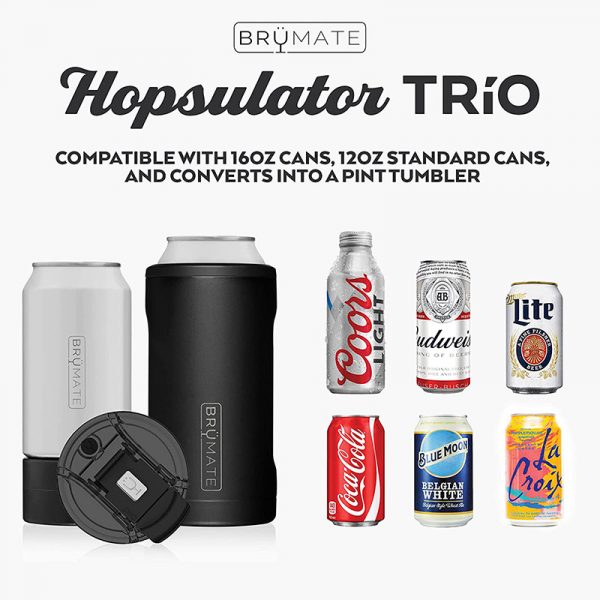 Brumate Hopsulator Trio 真空断熱タンブラー マットブラック 