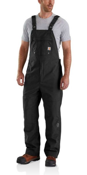 Carhartt Storm Defender® ルーズフィット厚地ビブオーバーオール/ブラック Style #100735