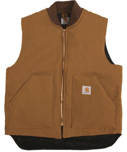 Carhartt ダックベスト/アークティックキルト裏地付/カーハートブラウン