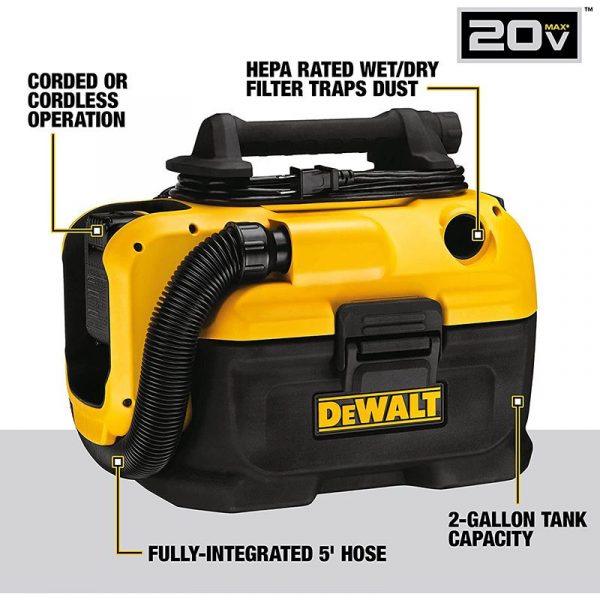 DeWalt 20V MAX ウェット＆ドライバキューム