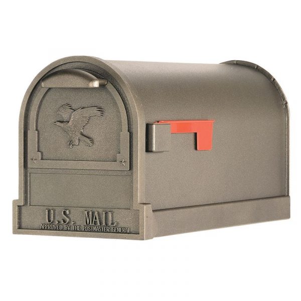 Gibraltar Mailboxes Arlington 支柱設置式メールボックス ブロンズ