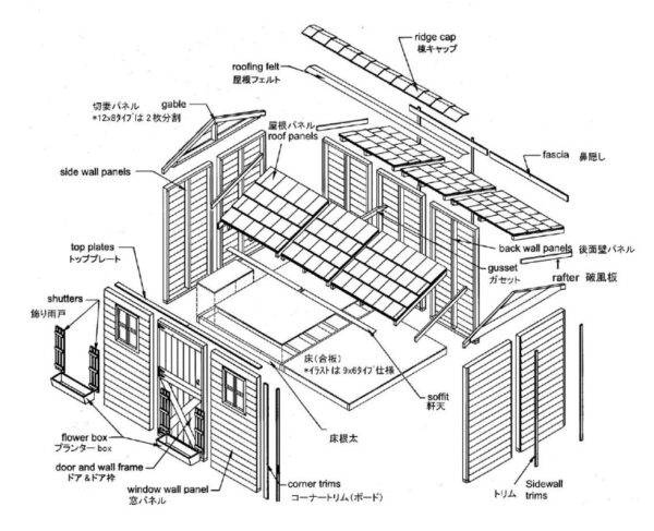 一番人気の Cabana カバナ  木製小屋「シダーシェッド」