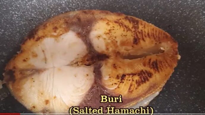 ハワイのローカルクッキング　お正月料理 ハマチの塩焼き