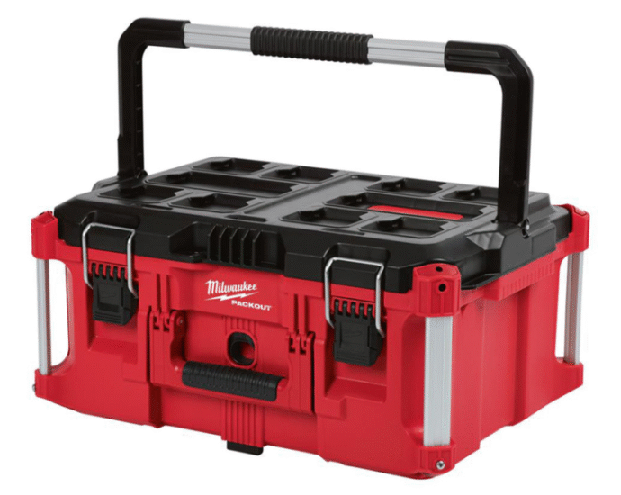 モジュール式 Milwaukee PACKOUT 耐衝撃性ツールボックス ラージ