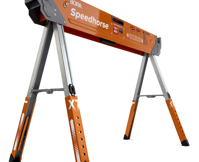 各足を異なる高さに調節　Bora Speedhorse 調節式ソーホース
