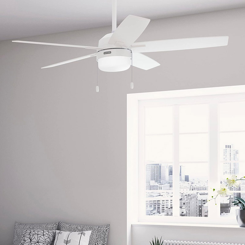 Hunter Fan Anisten LED シーリングファン ホワイト 52インチ (52487)