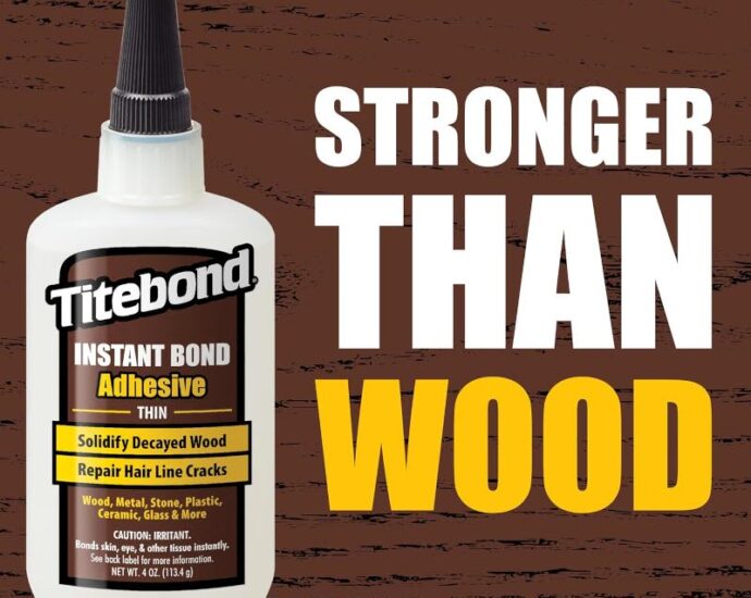 2液混合接着システム Titebond Instant Bond 半透明木材接着剤
