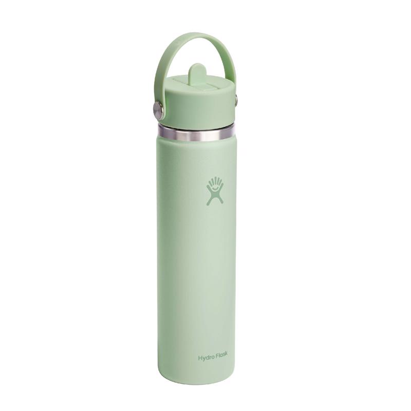 氷が入れやすい Hydroflask Flexストローキャップ付断熱性ボトル