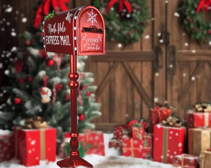 サンタへの手紙受け取る Luxe Light Decor サンタメールボックス