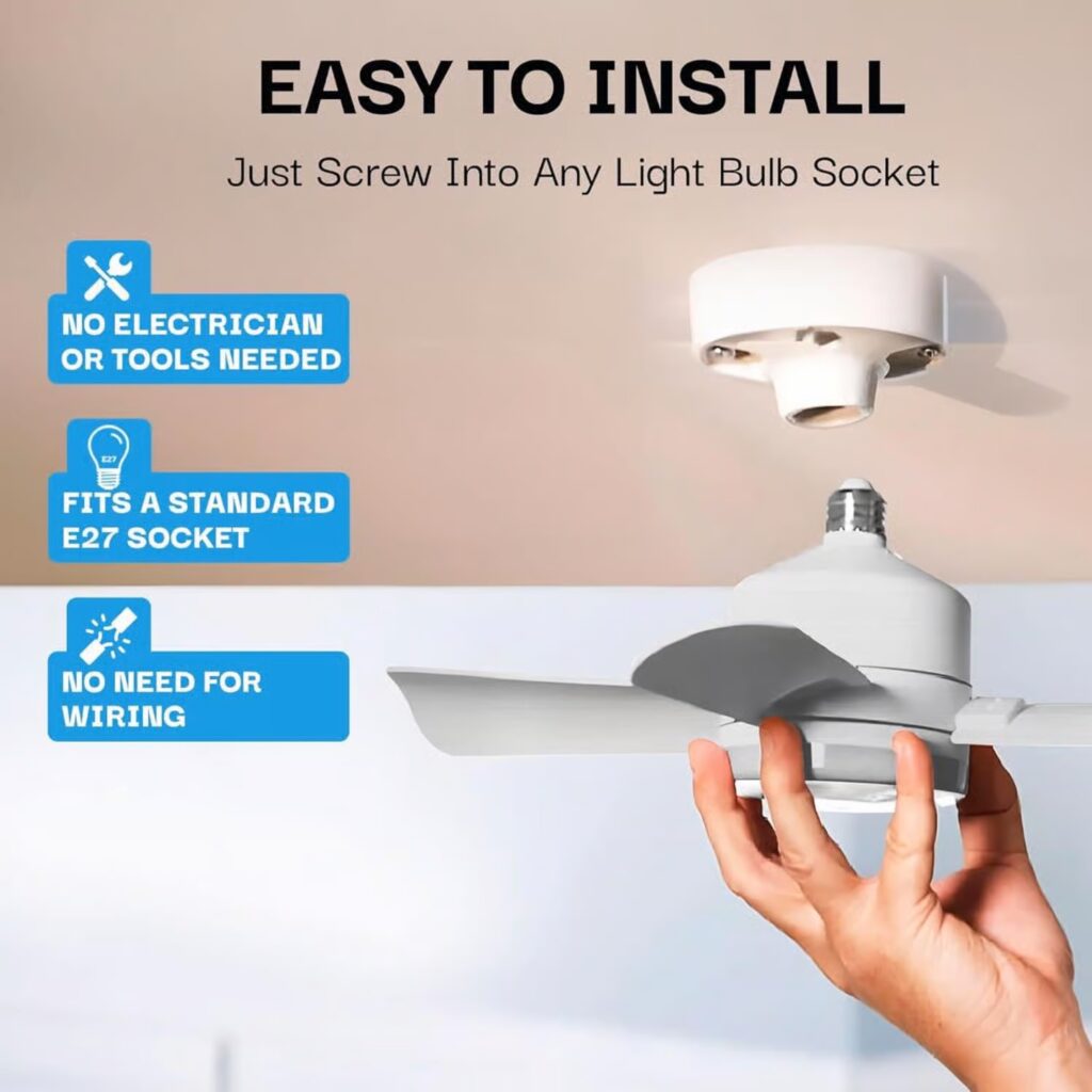 電球交換タイプ Bell & Howell ソケットファンライト(8563)